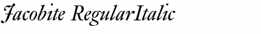 Jacobite RegularItalic Font