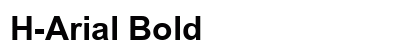 H-Arial Bold Preview