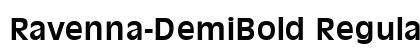 Ravenna-DemiBold Regular Font Ravenna-DemiBold Regular Font Preview