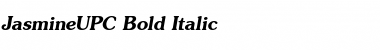 JasmineUPC Bold Italic Font