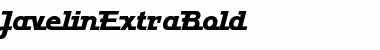JavelinExtraBold Font