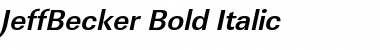 JeffBecker Bold Italic