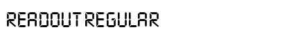 Readout Regular font free download