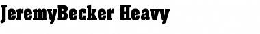 JeremyBecker-Heavy Regular Font