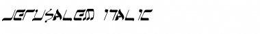 Download Jerusalem Italic Font