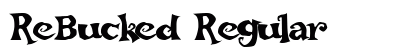 ReBucked Regular font free download