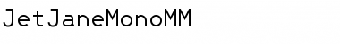 JetJaneMonoMM Regular Font
