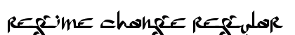 Regime Change Regular Font Preview