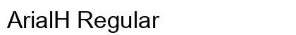 ArialH Regular