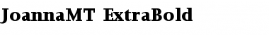 JoannaMT-ExtraBold Extra Bold Font