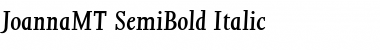 JoannaMT-SemiBold Semi BoldItalic Font