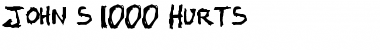 John's 1000 Hurts Regular Font