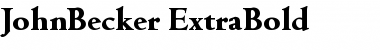 Download JohnBecker-ExtraBold Font