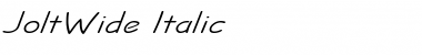 JoltWide Italic