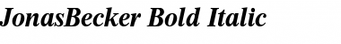 JonasBecker Font