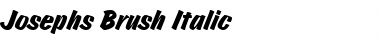 Josephs-Brush Italic Font