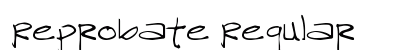 Reprobate Regular Font Preview