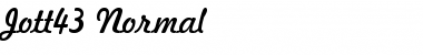 Jott43 Normal Font