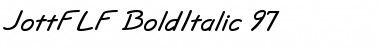 JottFLF-BoldItalic.97 Font