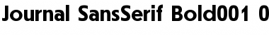 Journal SansSerif Font