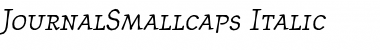 JournalSmallcaps RomanItalic Font