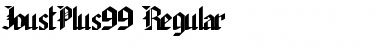 JoustPlus99 Regular Font