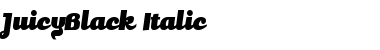 Download JuicyBlack Italic Font