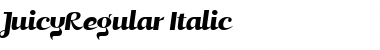Download JuicyRegular Italic Font