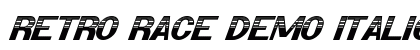 Retro Race Demo Italic preview Retro Race Demo Italic preview