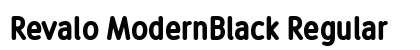 Revalo ModernBlack Regular font free download