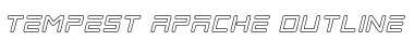 Tempest Apache Outline Italic Outline Italic Font