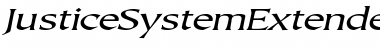 JusticeSystemExtended Italic Font