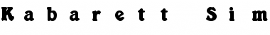 Kabarett Simple Thin Font