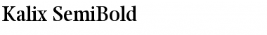 Kalix SemiBold Regular Font