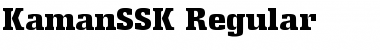 KamanSSK Regular Font