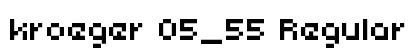 kroeger 05_55 Regular font free download