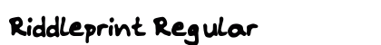 Riddleprint Regular