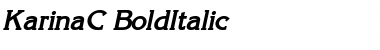 KarinaC BoldItalic Font