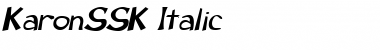 KaronSSK Italic Font