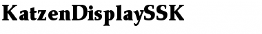 KatzenDisplaySSK Regular Font