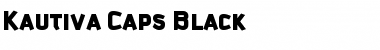 Kautiva Caps Black Regular Font
