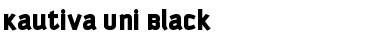 Kautiva Uni Black Regular Font