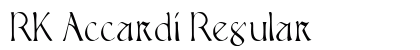 RK Accardi Regular font free download