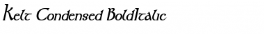 Kelt Condensed BoldItalic Font