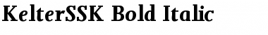 KelterSSK Bold Italic Font