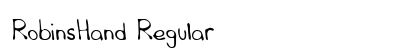 RobinsHand Regular font free download