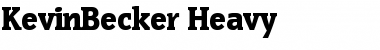 Download KevinBecker-Heavy Font