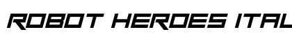 Robot Heroes Italic Preview