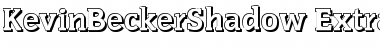 KevinBeckerShadow-ExtraBold Regular Font