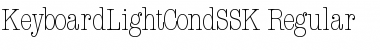 KeyboardLightCondSSK Regular Font